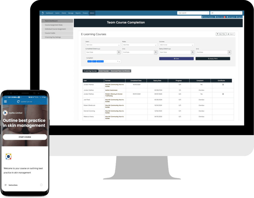 Care elearning LMS 3